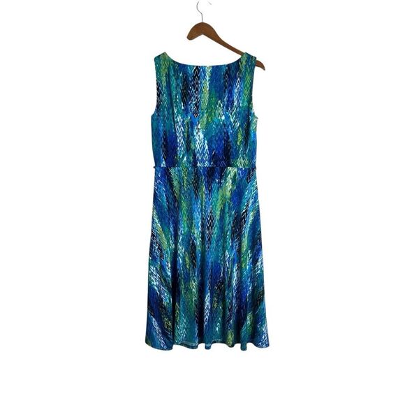 Jones studio sleeveless patterned dress. Size‎ 10 - Picture 7 of 9